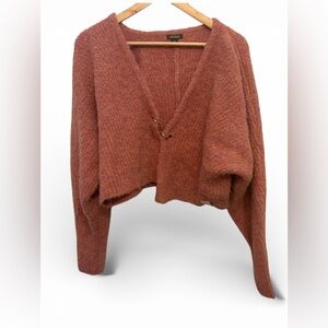 Wild Fable Rust Cardigan Sweater